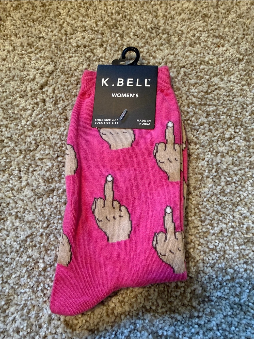Women’s middle finger socks